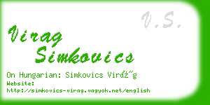 virag simkovics business card